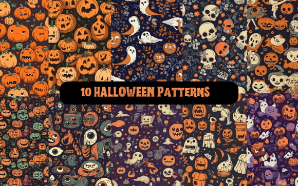 10 Halloween Patterns and Backgrounds for Creative Projects
