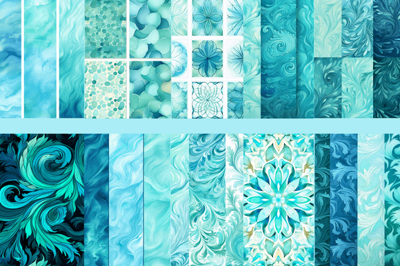 Cyan Patterns