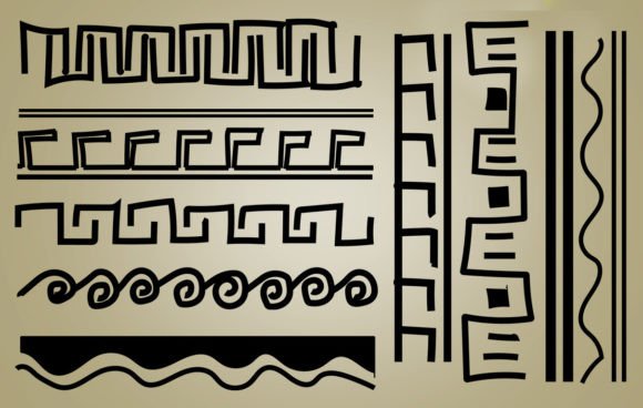 Doodle Greek Patterns: Enhancing Design with Classical Elegance
