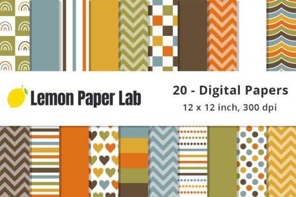 Earth Tones Digital Background Patterns: A Versatile Collection for Creative Projects
