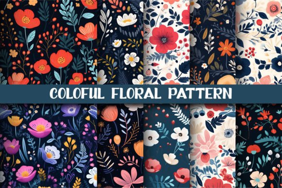 Floral Flower Seamless Patterns Design: A Versatile Resource for Creative Projects