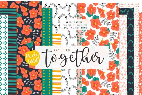 Gather Together Seamless Patterns