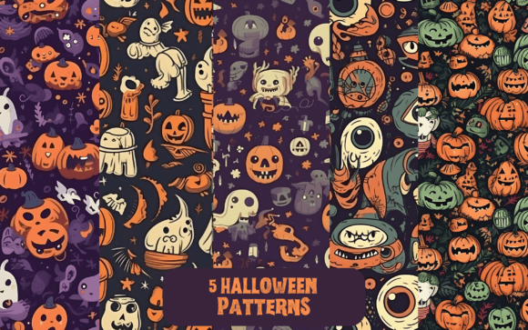 Halloween Patterns and Backgrounds