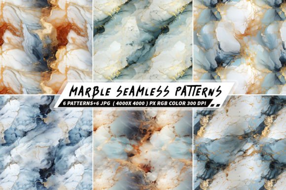 Marble 6 Seamless Patterns