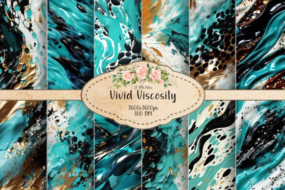 Vivid Viscosity Seamless Patterns